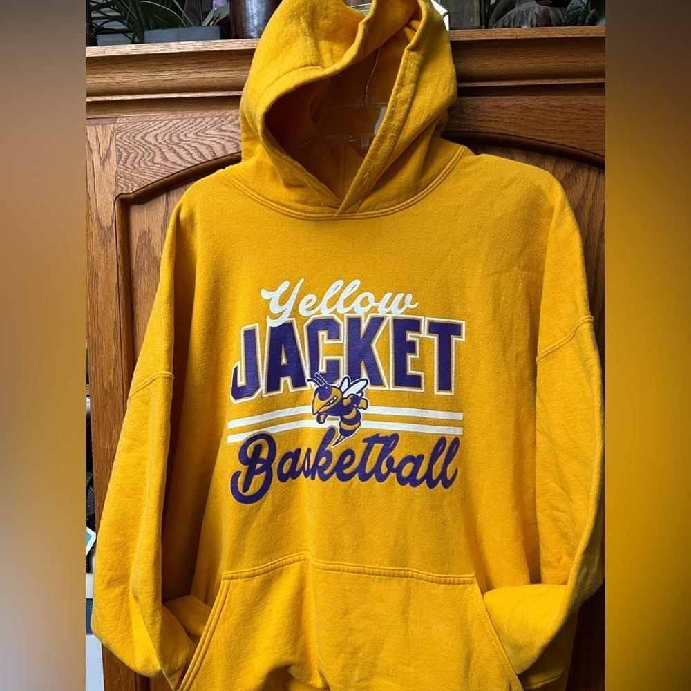 Yellow Jacket Basketball Hoodie Sweatshirt
